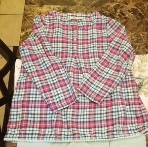 **SOLD*** Girls Vineyard Vines Flannel Blouse